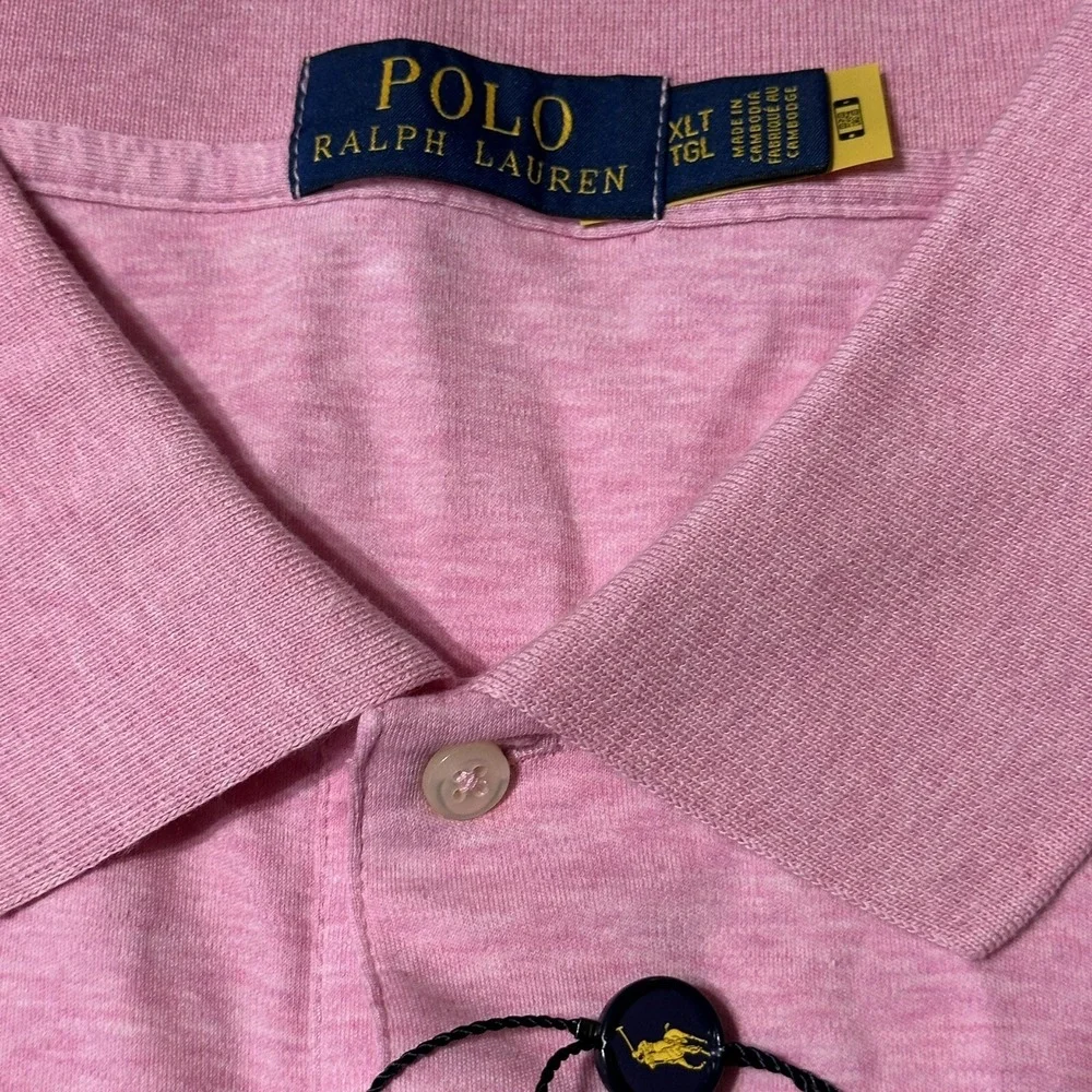 Polo Ralph Lauren Men's Classic-Fit Polo Shirt Hampton Pink - Sz XLT New!